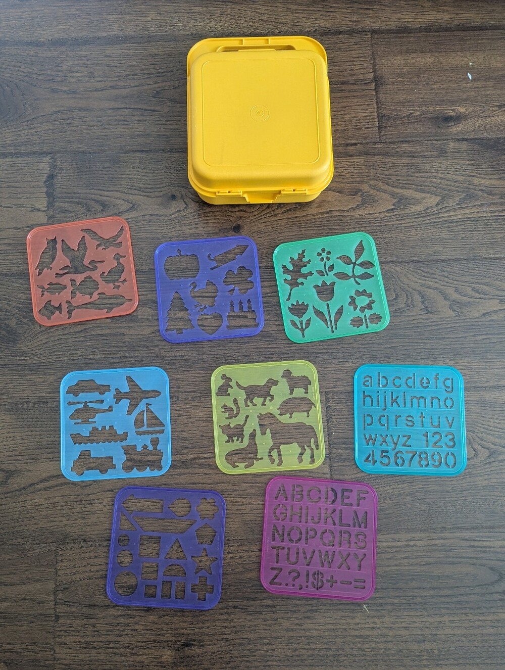 Vintage Tupperware Stencil Set